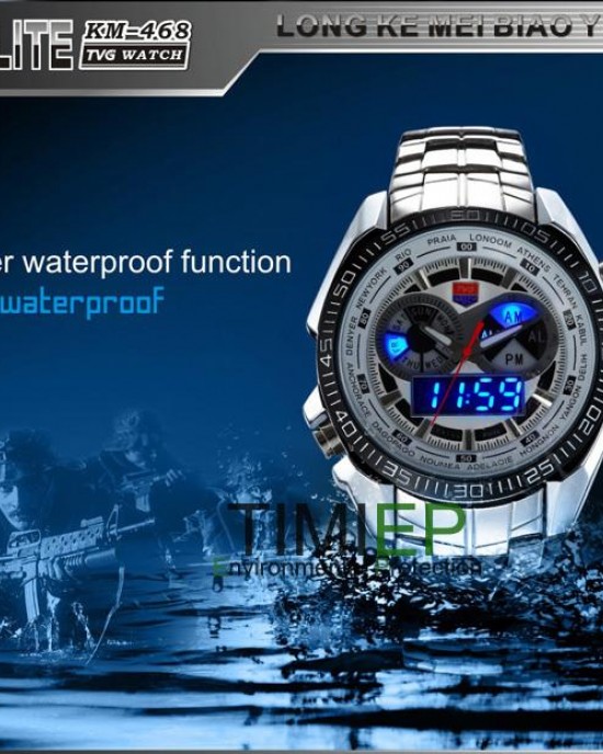 TVG - Digital Display Men's Waterproof Quartz Watch