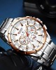 Curren - Stainless Steel Sports Chronograph Quartz Watch