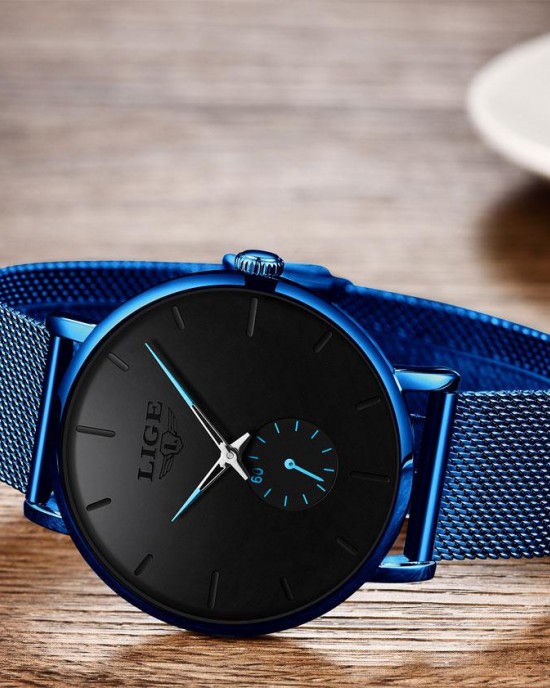 LG9915 - 2020 New Fashion Blue Waterproof Quartz Watch