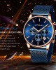 CRRJU - Fashion Stainless Steel Waterproof Quartz Watch