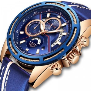 LG9880 - Blue Military Waterproof Sports Quartz Waterproof Watch