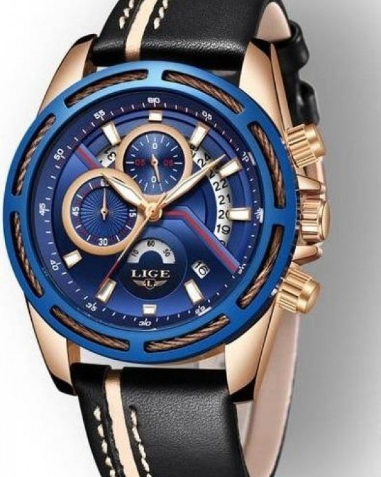 LG9880 - Blue Military Waterproof Sports Quartz Waterproof Watch