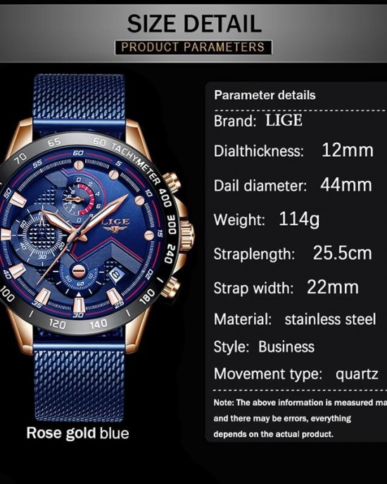 LG9929 - Waterproof Sports Chronograph Quartz Watch