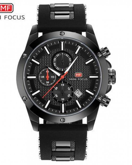 MINI FOCUS - 3D Bolt Design 6 Hands Quartz Watch