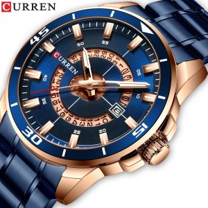 Curren - Dial Stainless Steel Water Resistant Quartz Watch