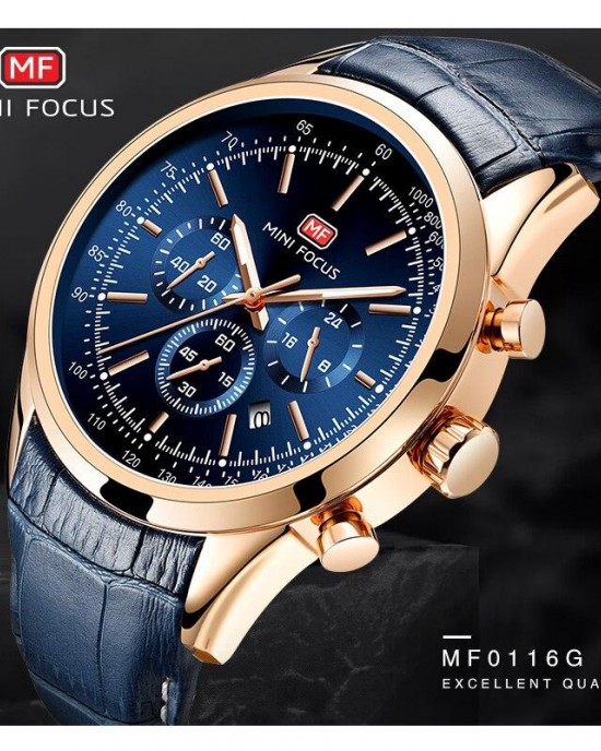 MINI FOCUS - Multifunction Sport Quartz Waterproof Watch