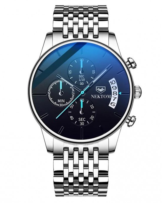 Men's Fashion Business Luminous Waterproof Quartz Watches Chronograph