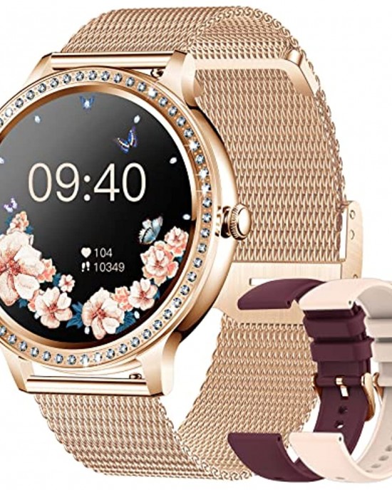 NEKTOM 1.32'' Full Touch Life Waterproof Fashion Heart Rate Lady Smartwatch i70