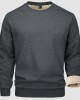 Men's Fleece Lined Sweatshirts Pullover Basic Tops Warm Crewneck Winter Sweater Underwear