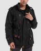 Men Parka Jacket Cotton Cargo Military Army Coat Winter Thick Fleece Warm Overcoat