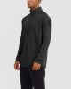 Men's Polo Shirt with Front Zip Tactical Shirts Performance Long Sleeve Golf Shirt