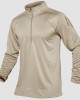 Men's Polo Shirt with Front Zip Tactical Shirts Performance Long Sleeve Golf Shirt