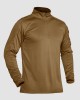 Men's Polo Shirt with Front Zip Tactical Shirts Performance Long Sleeve Golf Shirt