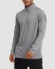 Men's Polo Shirt with Front Zip Tactical Shirts Performance Long Sleeve Golf Shirt