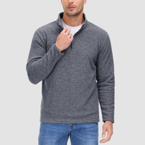 Men's Shirt 1/4 Zip Fleece Pullover Sweater Long Sleeve Sweatshirts Athletic Shirt