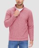 Men's Shirt 1/4 Zip Fleece Pullover Sweater Long Sleeve Sweatshirts Athletic Shirt