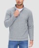 Men's Shirt 1/4 Zip Fleece Pullover Sweater Long Sleeve Sweatshirts Athletic Shirt